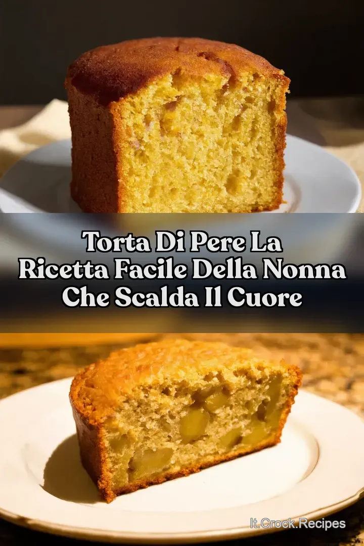 Torta di Pere La Ricetta Facile della Nonna che Scalda il Cuore