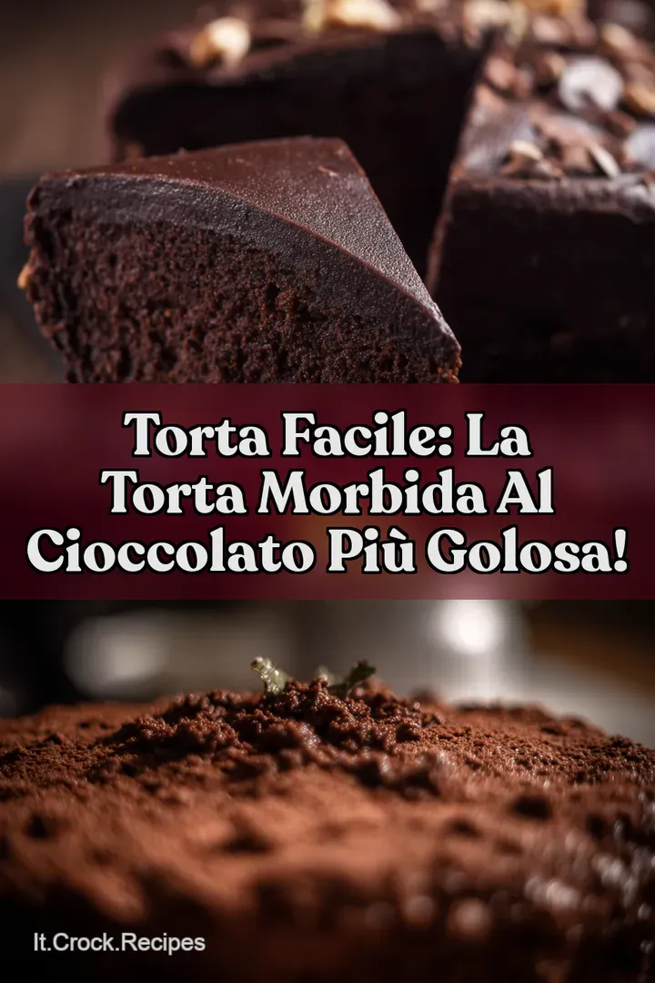 Torta Facile: La Torta Morbida al Cioccolato Pi&ugrave; Golosa!