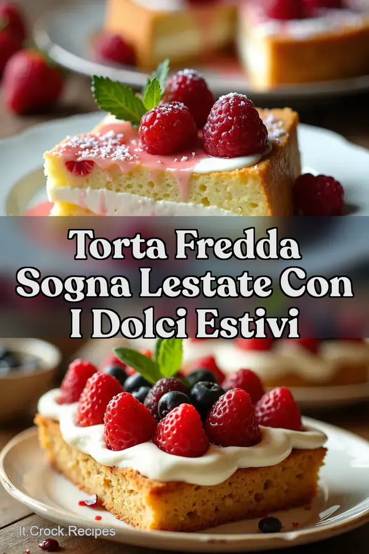 Torta Fredda Sogna lEstate con i Dolci Estivi