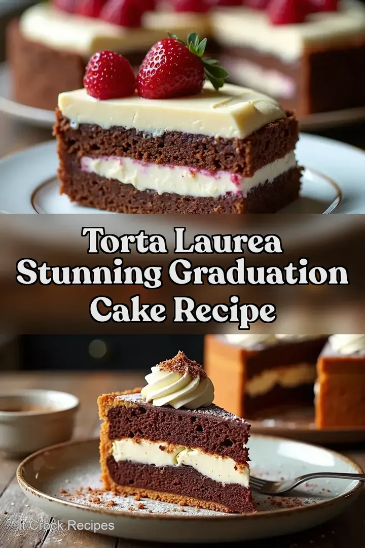 Torta Laurea Stunning Graduation Cake Recipe