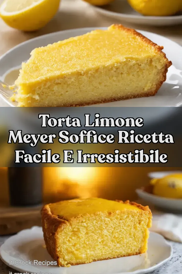 Torta Limone Meyer Soffice Ricetta Facile e Irresistibile