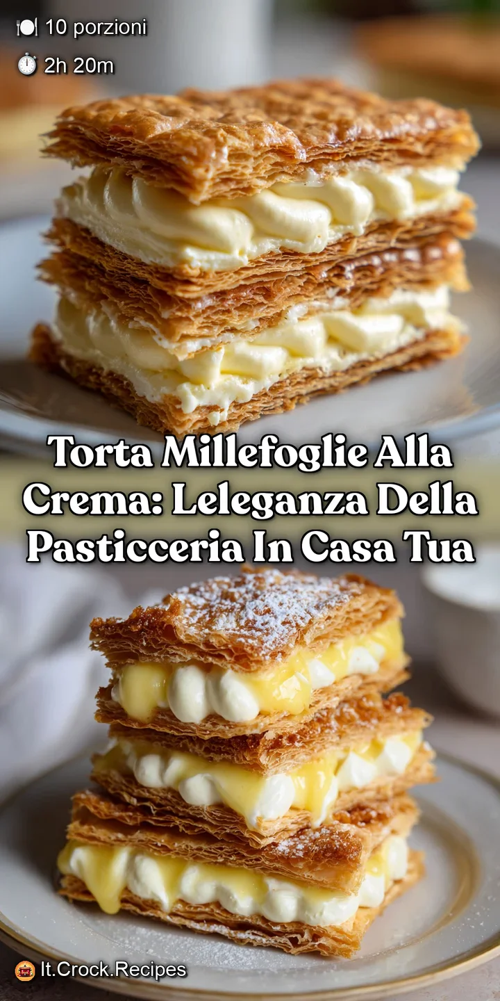 Torta Millefoglie alla crema: LEleganza della Pasticceria in Casa Tua