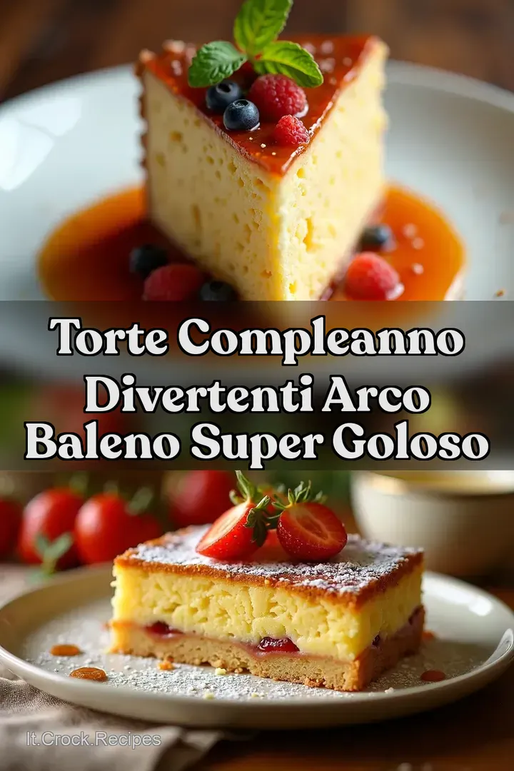 Torte Compleanno Divertenti Arco Baleno Super Goloso