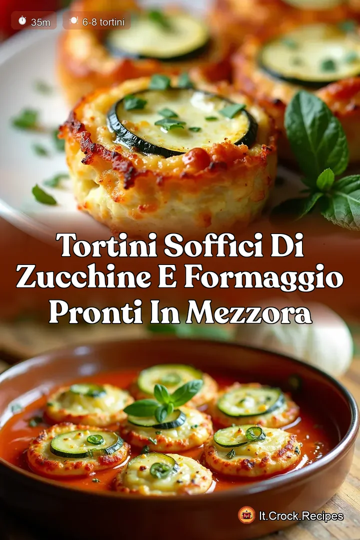 Tortini Soffici di Zucchine e Formaggio Pronti in MezzOra