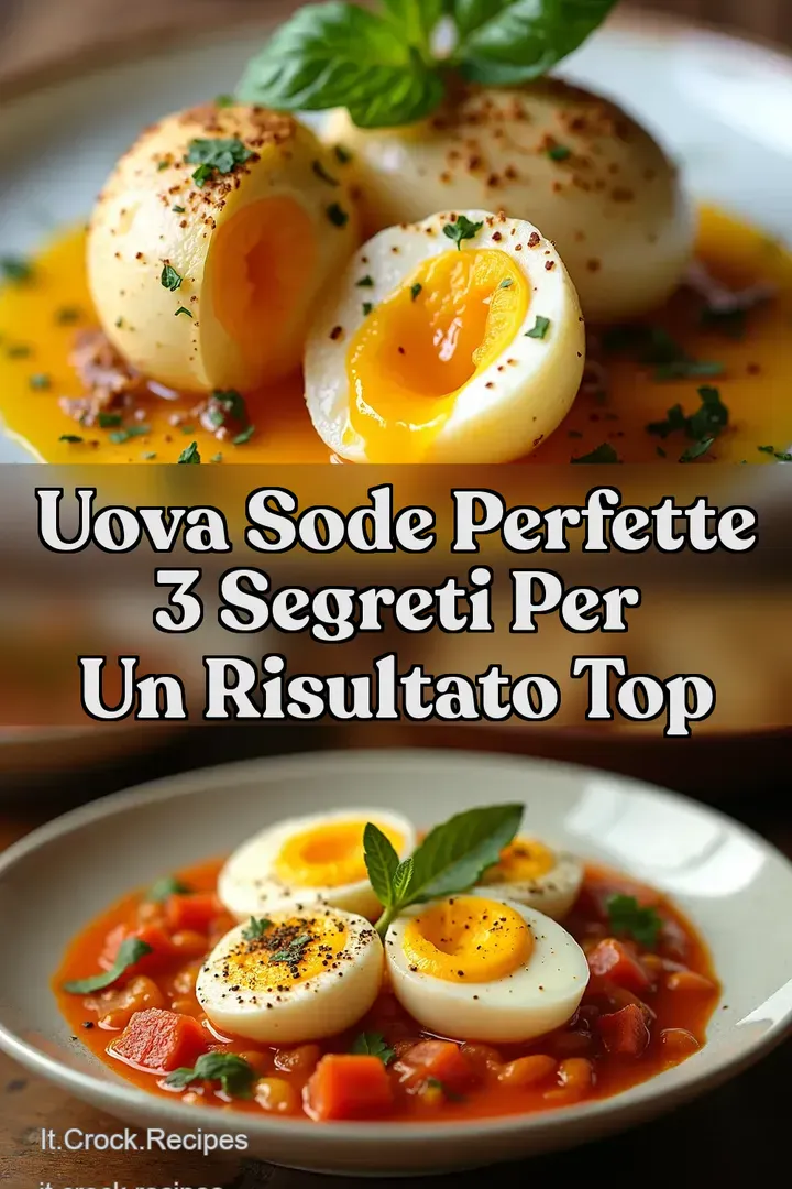 Uova sode perfette 3 Segreti per un risultato top