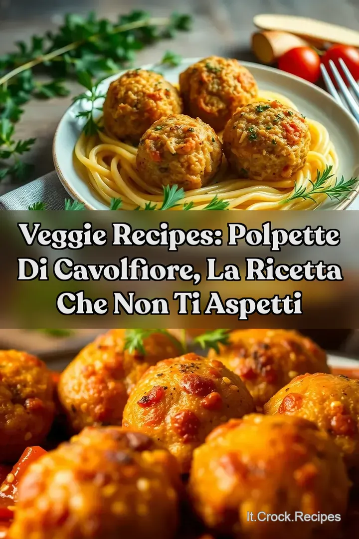 Veggie Recipes: Polpette di Cavolfiore La Ricetta Che Non Ti Aspetti