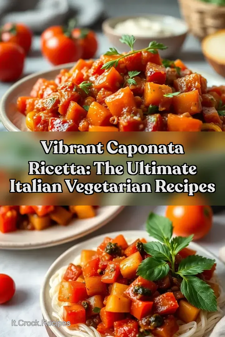 Vibrant Caponata Ricetta: The Ultimate Italian Vegetarian Recipes