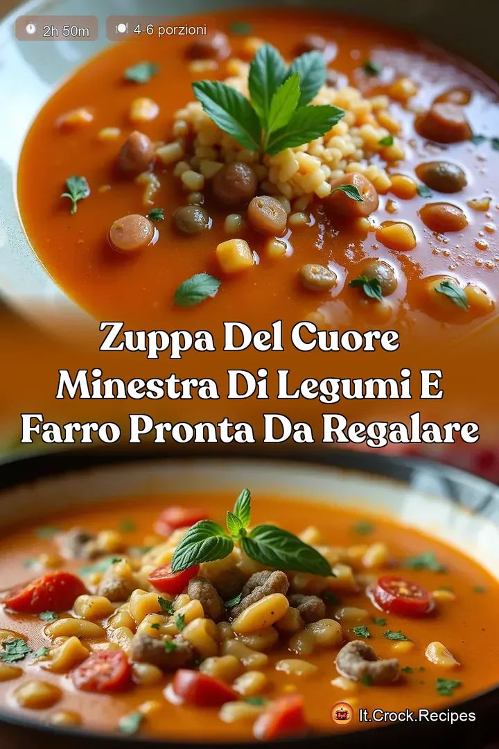 Zuppa del Cuore Minestra di Legumi e Farro Pronta da Regalare