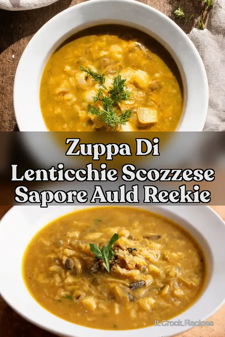 Zuppa di Lenticchie Scozzese Sapore Auld Reekie
