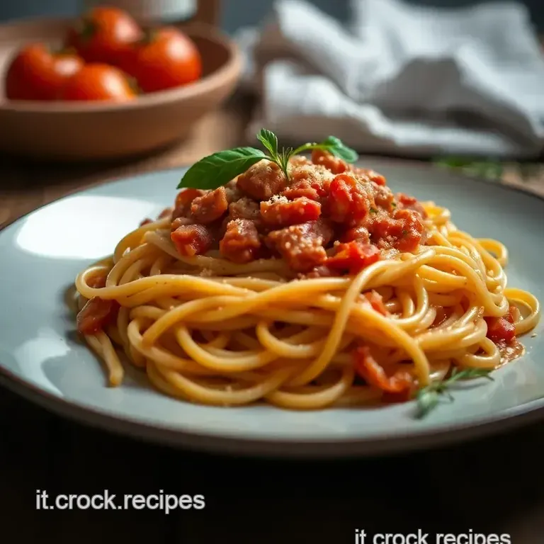 Amatriciana Rinfrescata: Rigatoni Whisky E Rosmarino presentation