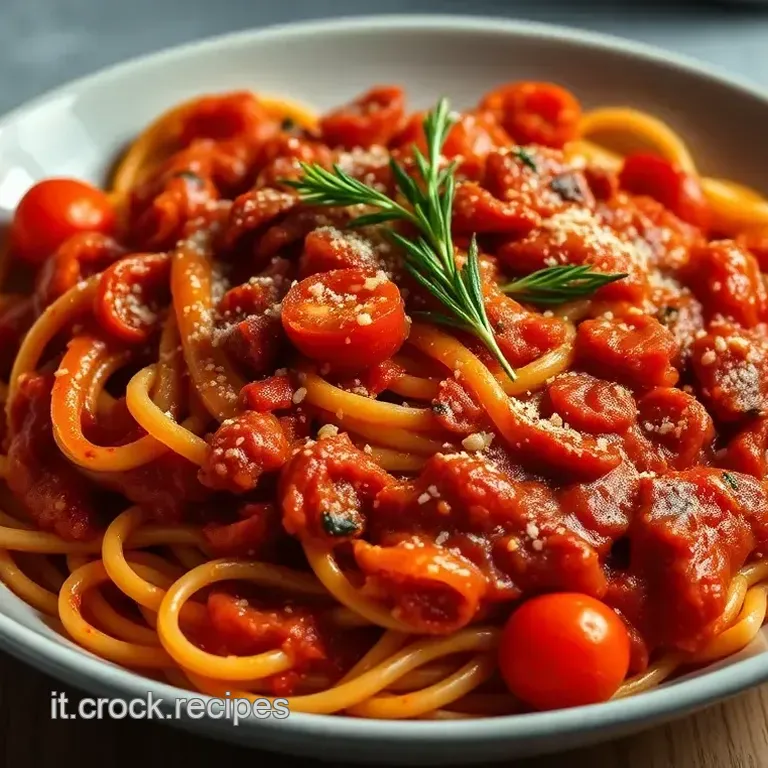 Amatriciana Rinfrescata: Rigatoni Whisky e Rosmarino