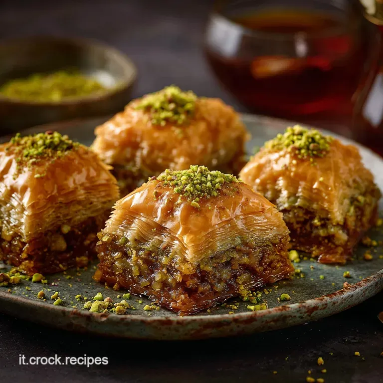Baklava Classico Il Tesoro Croccante Del Mediterraneo presentation