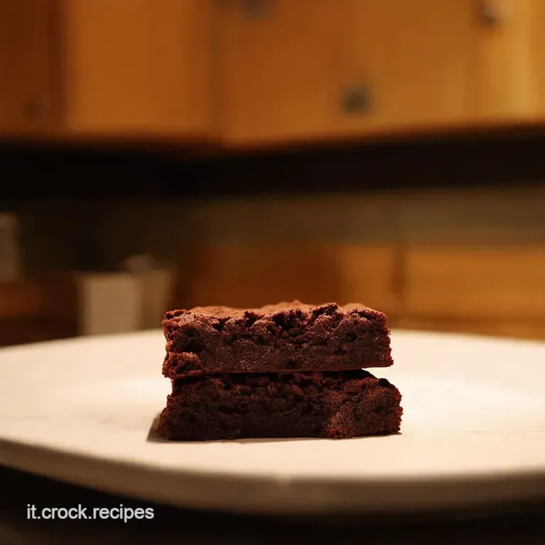 Brownie Al Cioccolato Fondente Con Noci presentation