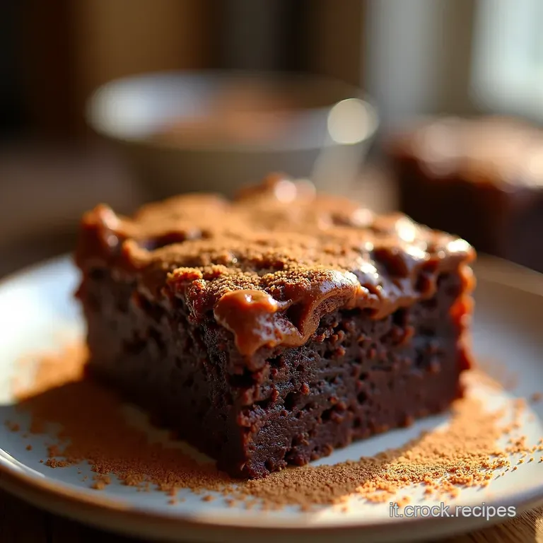Brownies Al Cioccolato Fondente Con Nocciole Tostate presentation