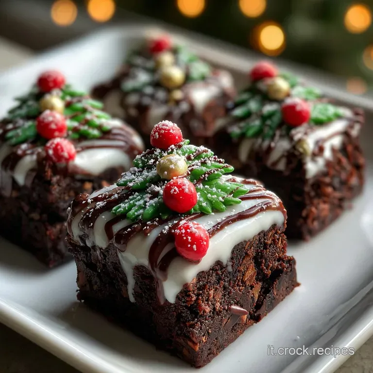 Brownies albero di Natale: Ricetta Festiva