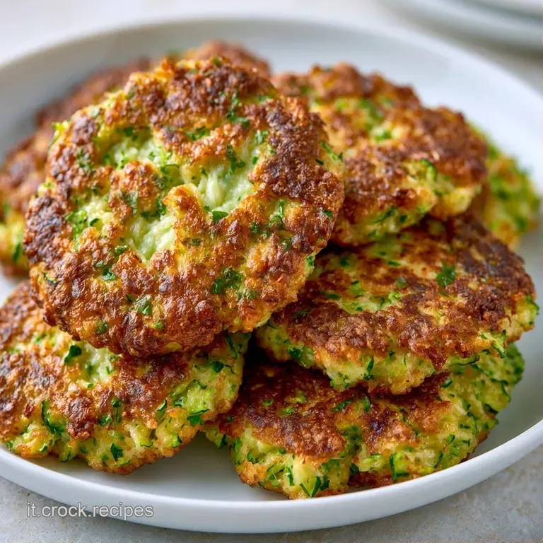 Polpette di verdure verdi croccanti disposte con cura, guarnite da una foglia di menta e una goccia di salsa bianca.