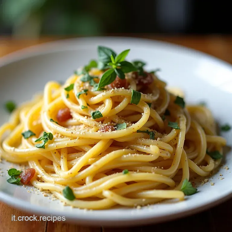 Cacio e Pepe con Guanciale Croccante