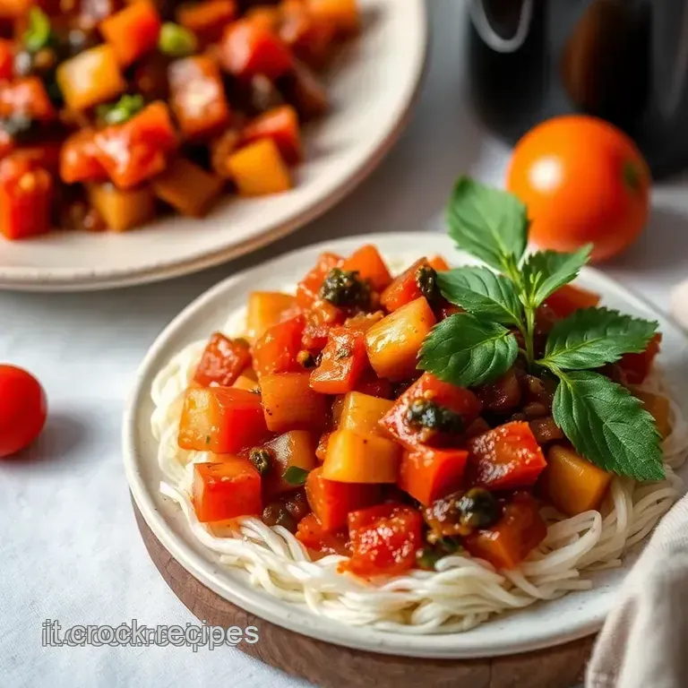 Caponata Siciliana Tradizionale presentation