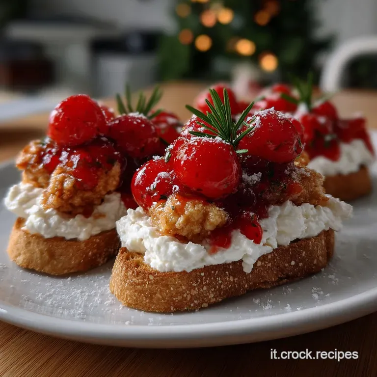 Festive arrangement of red and white 'Santa hats' on a dark plate. The creamy filling offers a tempting texture contrast a...