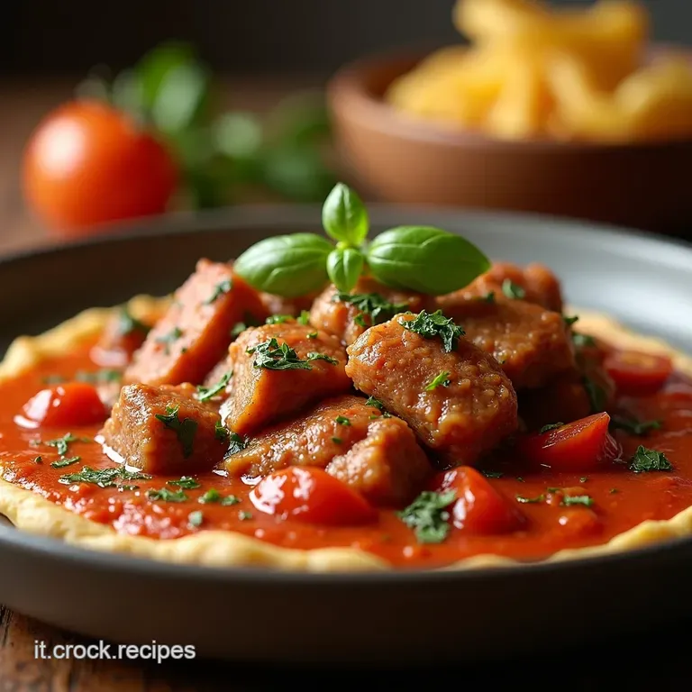 Carne Alla Pizzaiola Perfetta Tenera Succosa E Profumata Di Origano presentation