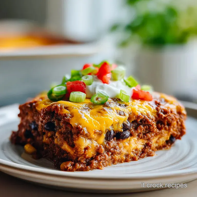Cheesy Mexican Ground Beef Casserole
