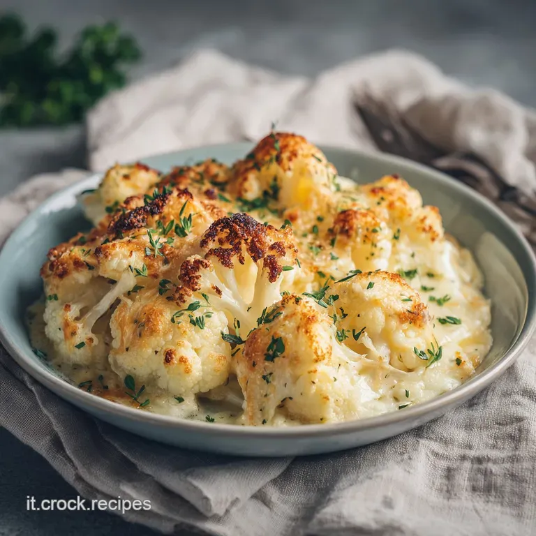 Ricetta con il Cavolfiore al Forno Gratinato