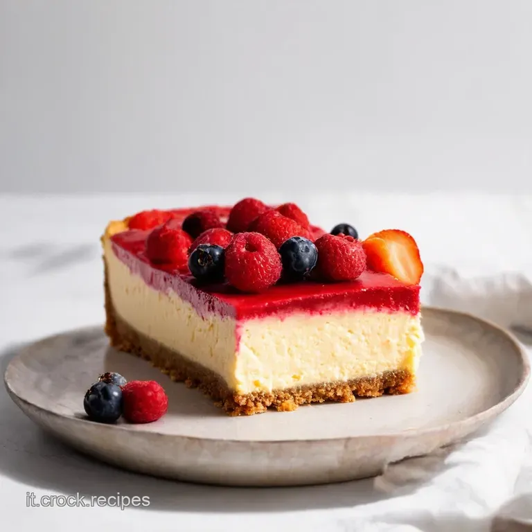Cheesecake ai Frutti di Bosco Un Sogno Cremoso con Cuore di Philadelphia