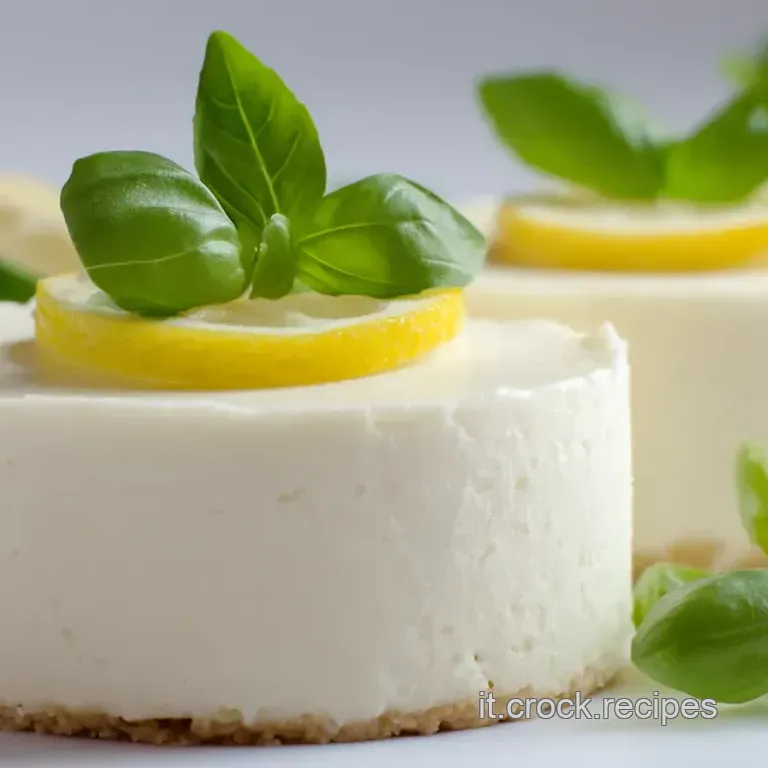 Cheesecake Fredda Estiva al Limone e Basilico