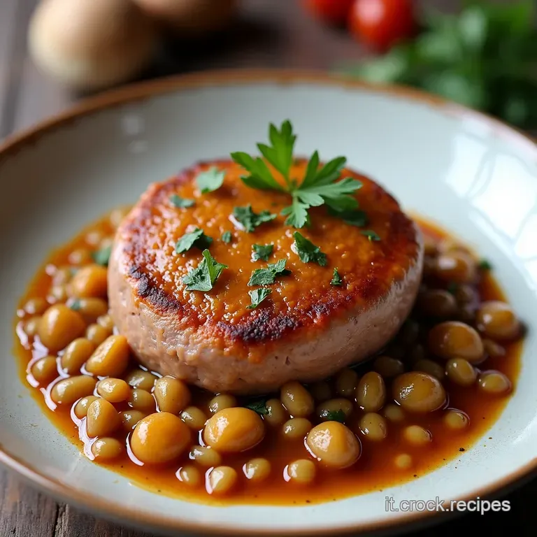 Cotechino con Lenticchie Portafortuna