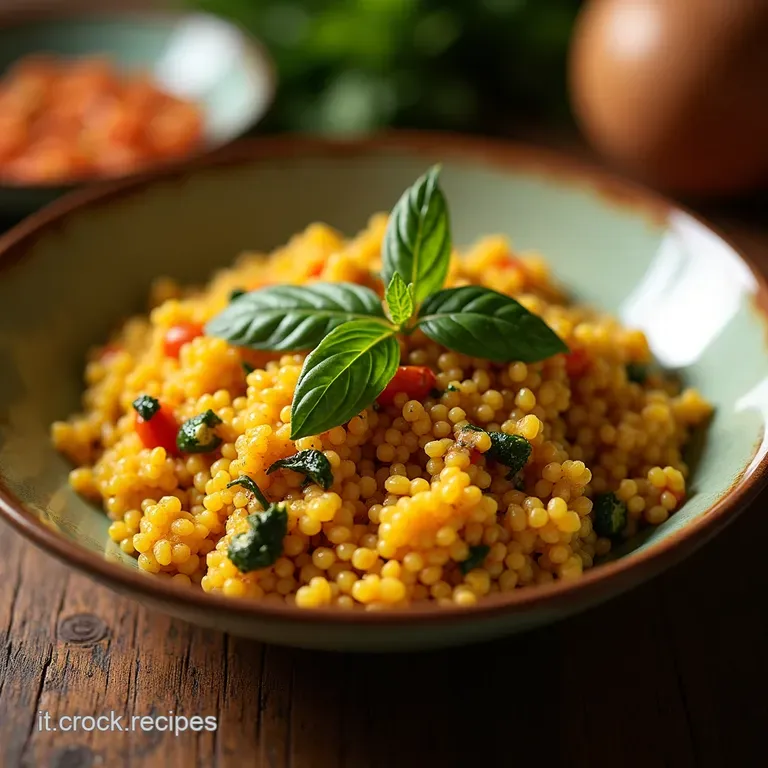 Cous Cous Estivo Zucchine Tonno Limone E Basilico presentation