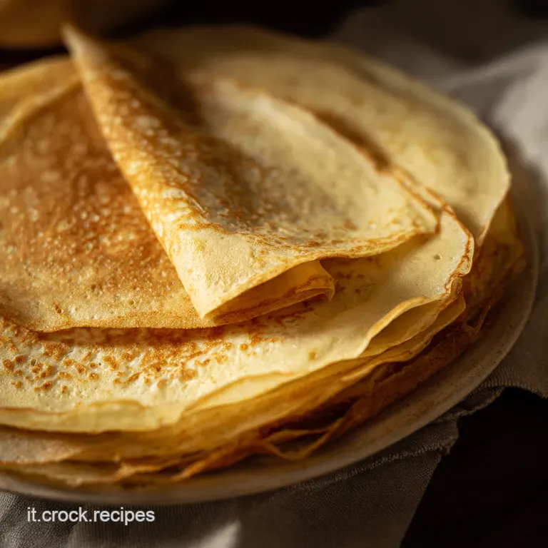 Crepes Perfette: La Ricetta Della Nonna presentation