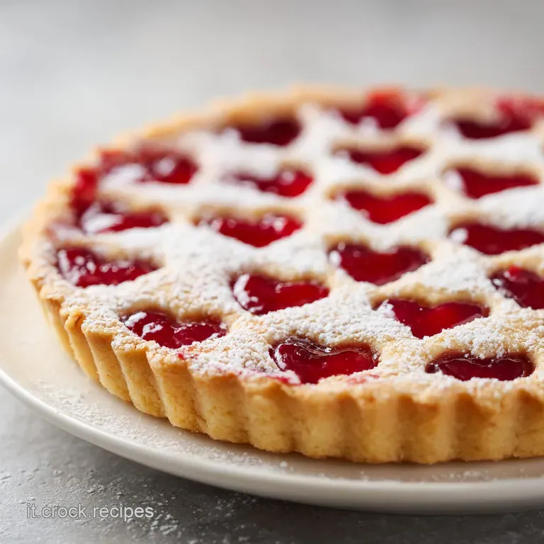 Crostata con Cuori Burrosa e Vellutata