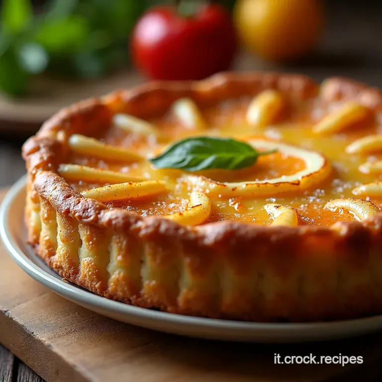 Crostata Di Mele E Ricotta Senza Zucchero presentation