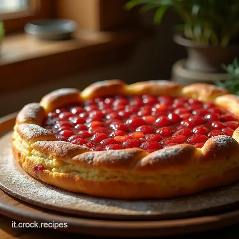 Crostata Imperiale Al Melograno Frolla Fragrante E Cuore Brillante presentation