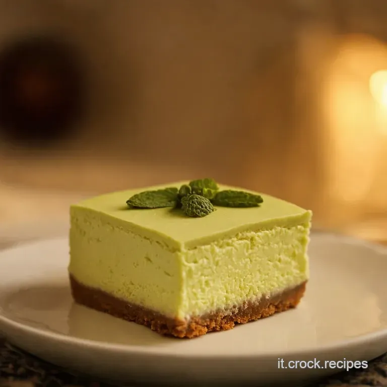 Dolce Verde Smagliante Mini Cheesecake Al Baileys presentation