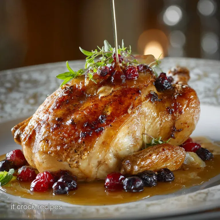 Cena Di Natale Piatto Principale: Faraona Ripiena Festiva presentation