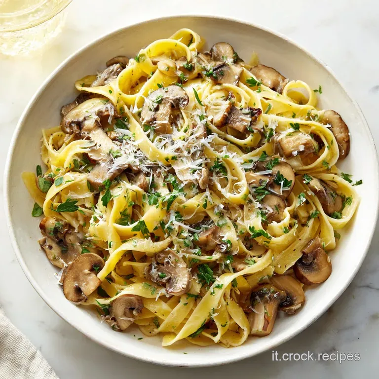 Fettuccine Ai Funghi Porcini Cremose