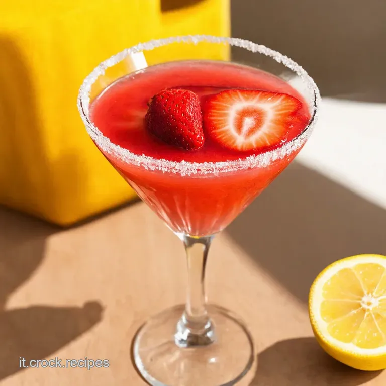 Fragola Fresca Strawberry Lemon Drop Martini