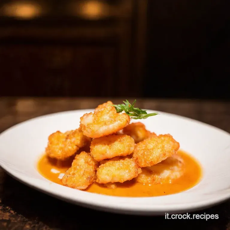 Gamberi in Tempura Croccantezza Orientale presentation