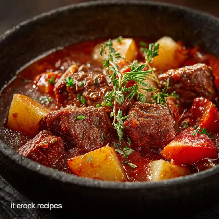 Gulasch Classico Ungherese lAbbraccio Caldo dello Spezzatino Perfetto