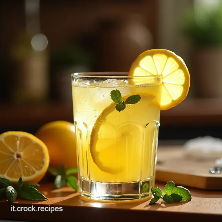 Il Limoneto Incantato Limonata Frizzante Al Basilico E Zenzero presentation