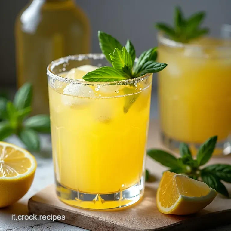 Il Limoneto Incantato Limonata Frizzante al Basilico e Zenzero