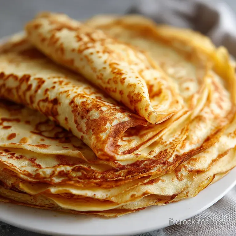 Impasto Per Le Crepes Francese: Setoso e Senza Grumi