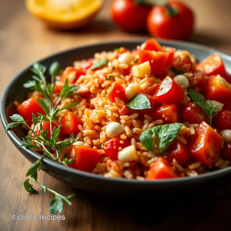 Insalata di Riso Rosso alla Greca