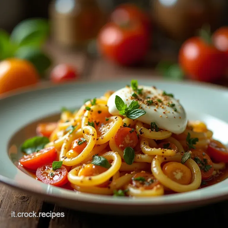 Estate in Tavola Insalata Di Fagiolini Pesche E Burrata presentation