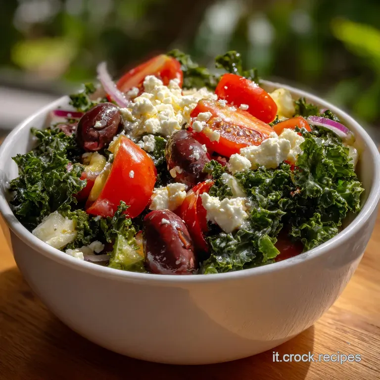 Vegan Greek Salad Cupful of Kale Croccante