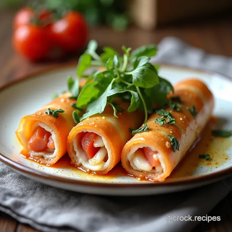 Involtini di Fesa di Tacchino con Rucola