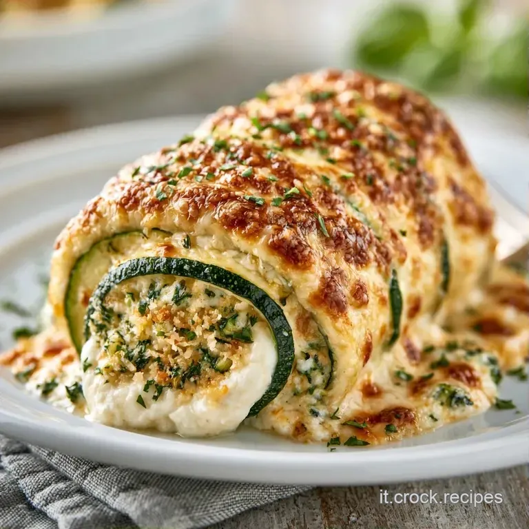 Disposizione elegante di rotolini verdi e rosati, decorati con erbe fresche e un filo d'olio su ceramica bianca.