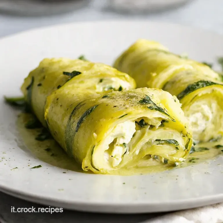 Involtini di Zucchine con Ricotta e Basilico