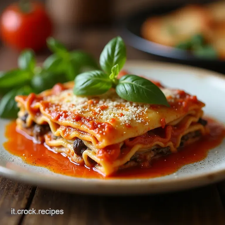 Lasagna Ai Funghi Porcini E Taleggio presentation